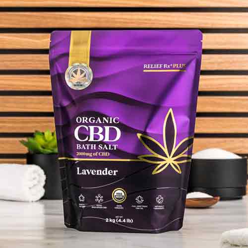 Organic CBD Bath Salt - Lavender Scent - 2kg bag